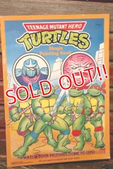 ct-210801-84 TEENAGE MUTANT NINJA TURTELES / 1990's Magic Painting Book