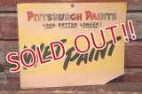 dp-210901-60 PITTSBURGH PAINTS / 1940's "WET PAINT" Paper Sign