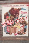 ct-210901-43 a Little Golden Book / 1940's "The Three Bears" Picture Book