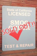 dp-211001-09 State of California LICENSED SMOG CHECK TEST & REPAIR Sign