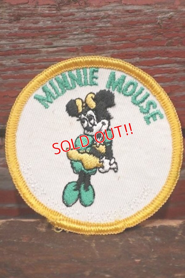 画像1: ct-211001-72 Minnie Mouse / 1970's Patch