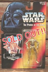 ct-211001-43 STAR WARS / POTF C-3PO with Realistic Metalized Body!