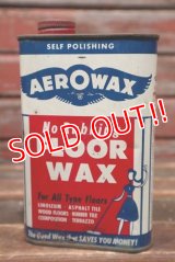 dp-211110-25 AEROWAX Rubbing FLOOR WAX / Vintage Tin Can