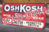 dp-211201-03 OSHKOSH / 1940's Huge Advertising Sign