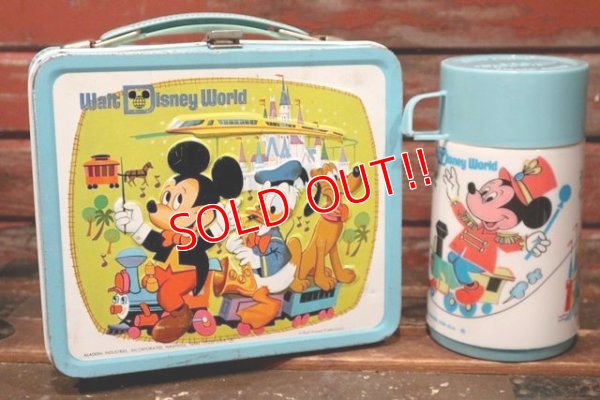 画像1: ct-211210-53 Walt Disney World / Aladdin 1970's Metal Lunchbox