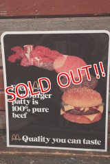 dp-220201-36 McDonald's / 1977 Quality you can taste Sign