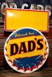 画像1: dp-220301-11 DAD'S ROOT BEER / 1950's Advertising Metal Sign (1)