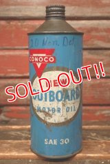 dp-220301-99 CONOCO / 1960's-1970's OUTBOARD MOTOR OIL Can