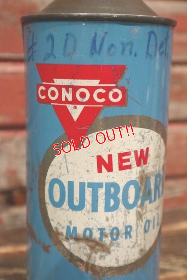 画像2: dp-220301-99 CONOCO / 1960's-1970's OUTBOARD MOTOR OIL Can