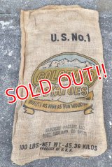 dp-220301-05 COLORADO  POTATOES / Vintage Burlap Bag