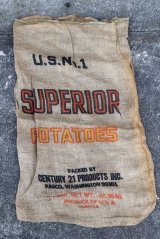 dp-220301-05 SUPERIOR POTATOES / Vintage Burlap Bag