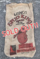 dp-220301-05 SUPER KING IDAHO POTATOES / Vintage Burlap Bag