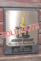 dp-220301-27 WOODBURN DRAGSTRIP / DRAG RACE FUN DAY 2009 Plaque