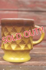 kt-220301-03 Fire-King / 1970's Kimberly Mug (Brown×Yellow)