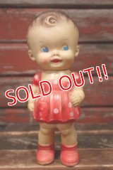 ct-220401-33 SUN RUBBER × Ruth E Newton / 1950's Chunky Girl Rubber Doll