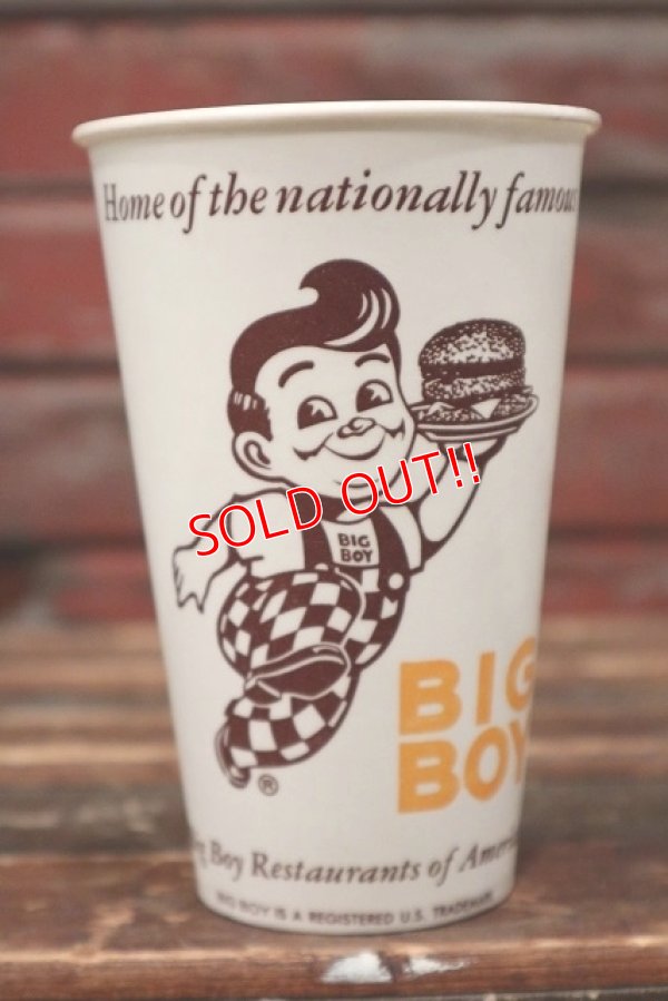 画像1: dp-220401-44 Big Boy Restaurant / 1970's-1980's Wax Paper Cup