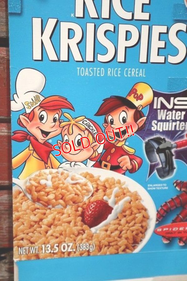 画像2: ct-220401-78 Kellogg's / RICE KRISPIES 2002 SPIDER-MAN Cereal Box