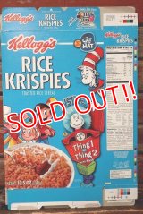 ct-220401-78 Kellogg's / RICE KRISPIES 1995 THE CAT IN THE HAT Cereal Box