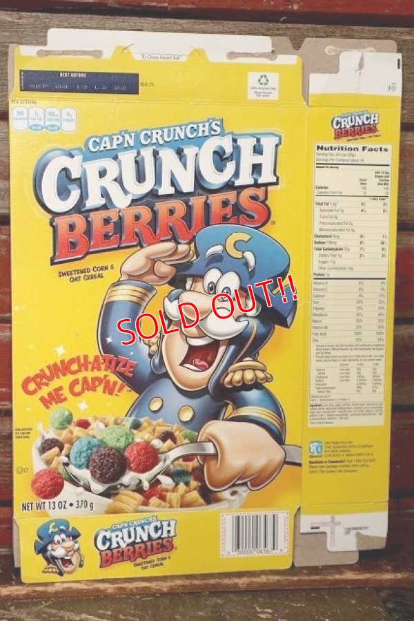 画像1: ct-220401-78 QUAKER / CAP'N CRUNCH'S 2011 CRUNCH BERRIES Cereal Box