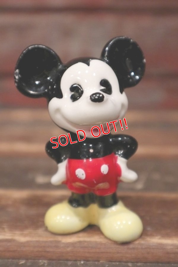 画像1: ct-220501-39 Mickey Mouse / 1980's Ceramic Figure 