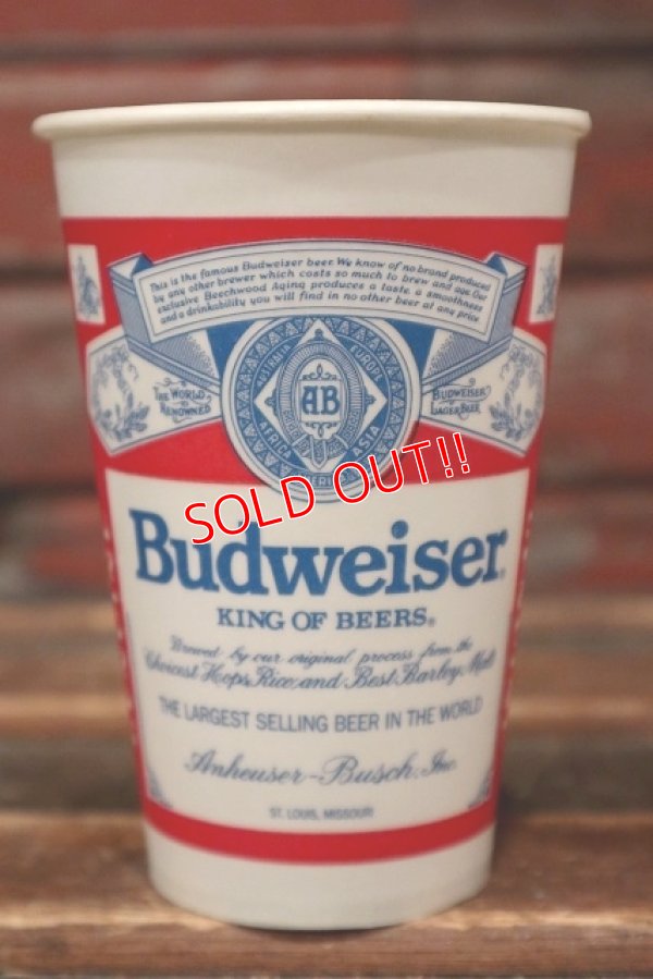 画像1: dp-220401-44 Budweiser / 1970's-1980's Paper Cup