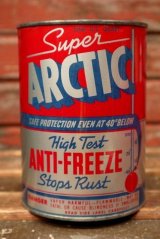 dp-220301-64 Super ARCTIC / 1950's ANTI-FREEZE Stops Rust One U.S. Quart Can