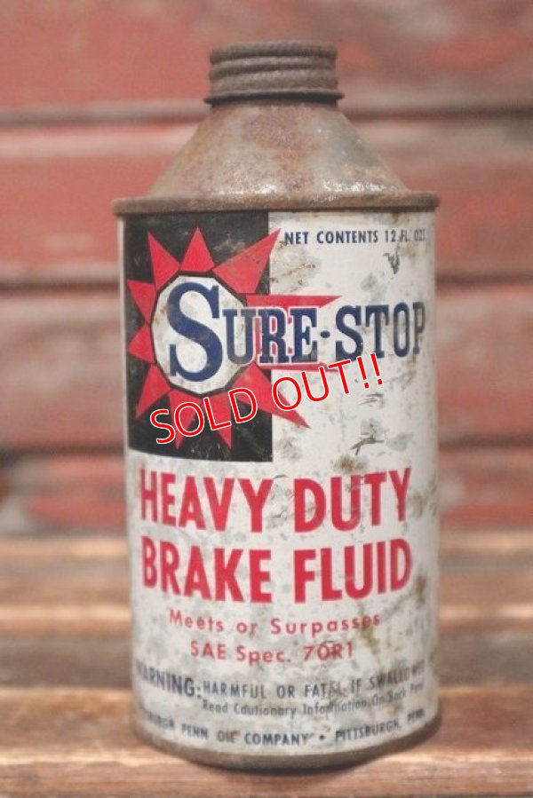 画像1: dp-220401-184 SURE-STOP / HEAVY DUTY BRAKE FLUID 12 FL.OZ. Can