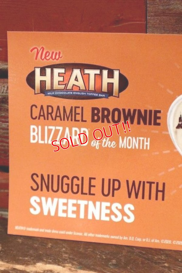 画像3: dp-220401-28 Dairy Queen / Store Menu Card Sign 2020 "CARAMEL BROWNIE BLIZZARD"