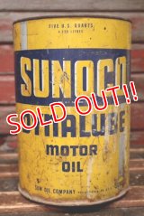 dp-220501-71 SUNOCO DYNALUBE / 1940's 5 U.S. QUART Motor Oil Can