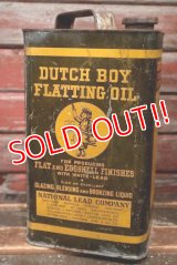 dp-220501-16 DUTCH BOY / 1940's FLATTING OIL ONE GALLON Can