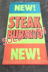 dp-220501-38 TACO BELL / 1992 Banner "NEW! STEAK BURRITO"