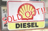 dp-220501-42 SHELL DIESEL / Gas Station Road Sign