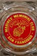 画像1: dp-20719-34 MARINES' MEMORIAL CLUB SAN FRANCISCO / Vintage Glass Ashtray (1)