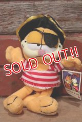 ct-220719-17 Garfield / NANCO 1990's Plush Doll "Pirate"