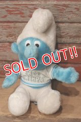 ct-220719-61 Smurf / 1980's Plush Doll "HAPPY BIRTHDAY"