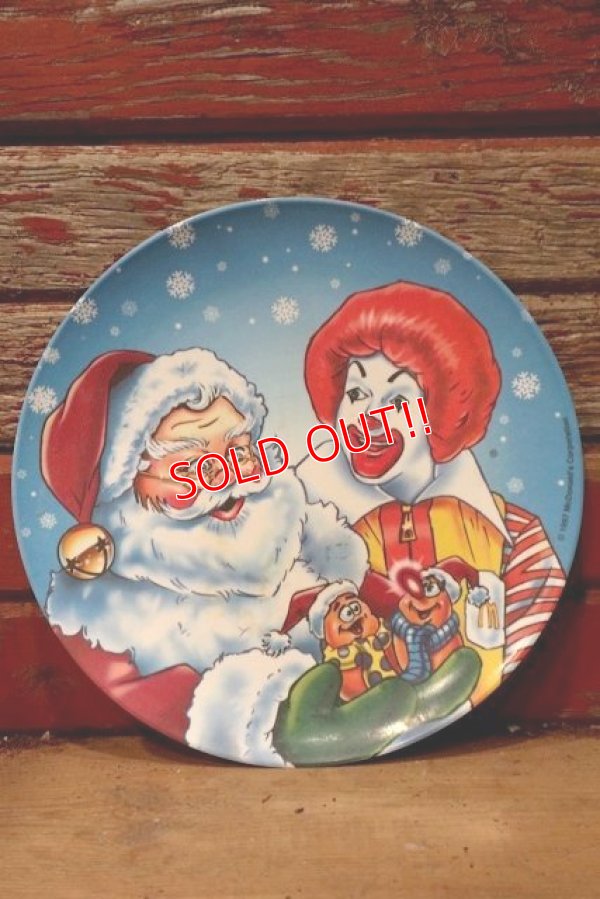 画像1: ct-191101-29 McDonald's / 1997 Collectors Plate "Santa Claus & Ronald McDonald"