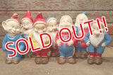 ct-171206-35 Seven Dwarfs / 1950's Rubber Doll Set