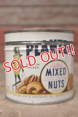 ct-220810-02 PLANTERS / MR.PEANUT 1940's Salted MIXED NUTS Can