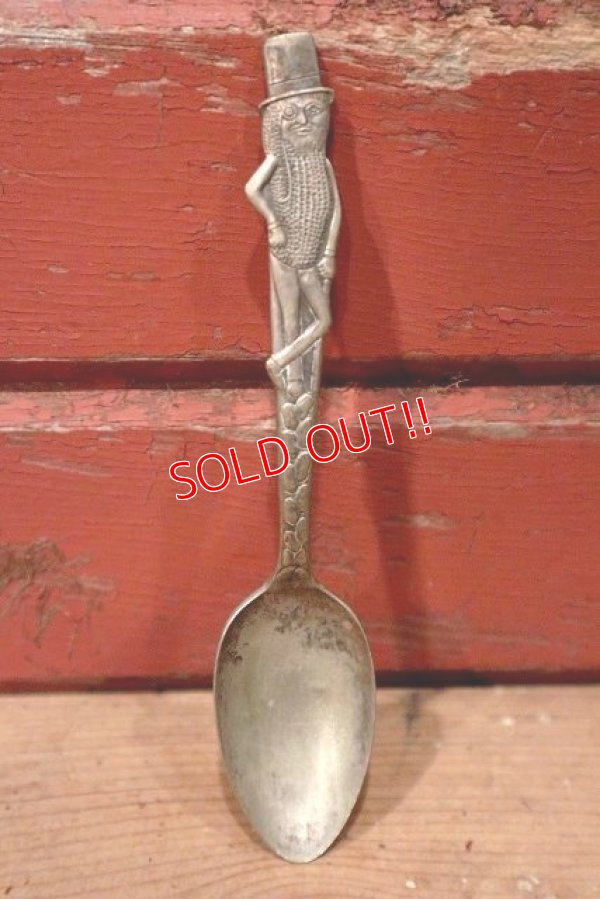 画像1: ct-220401-88 PLANTERS / MR.PEANUT 1940's CARLTON SILVER PLATE SPOON