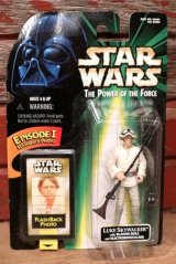 ct-211001-43 STAR WARS / POTF LUKE SKYWALKER with BLASTER RIFLE Green Card