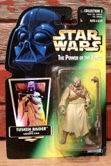 ct-211001-43 STAR WARS / POTF TUSKEN RAIDER with GADERFFII STICK Green Card