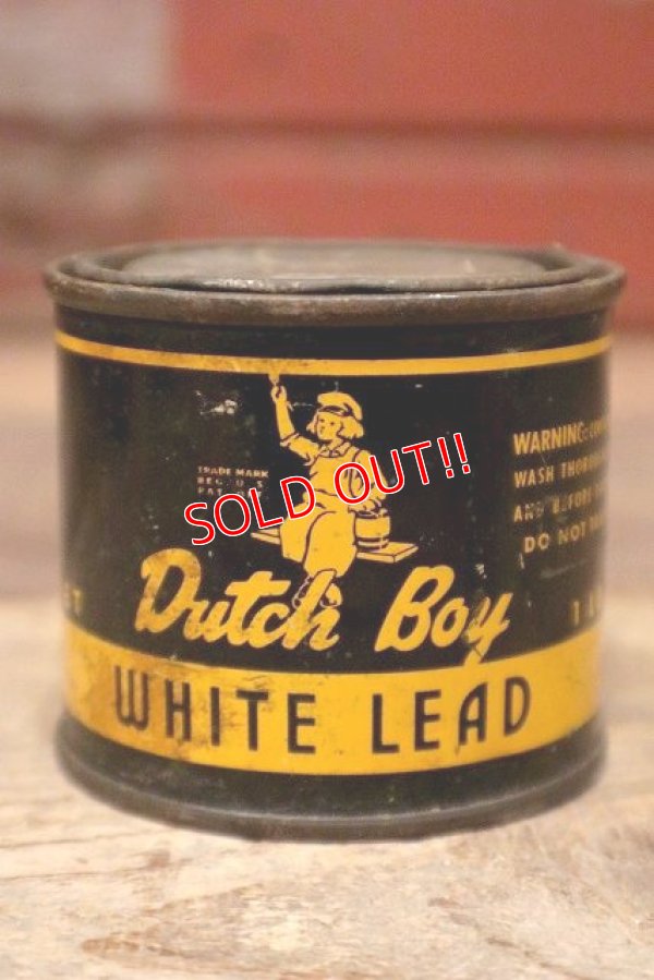 画像1: dp-220901-09 Dutch Boy / 1960's WHITE LEAD Can