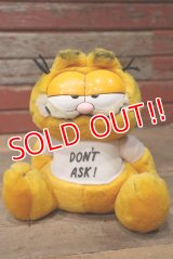 ct-220901-14 Garfield / DAKIN 1980's Plush Doll "Don't Ask!"