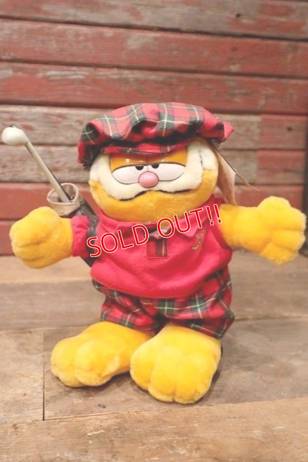 画像1: ct-220901-14 Garfield / FINE TOY 1980's〜1990's  Plush Doll "Golf"