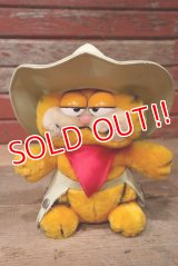 ct-220901-14 Garfield / DAKIN 1980's Plush Doll "Cowboy"