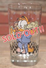 ct-220901-14 Garfield / 1980's "Garfield's Cafe" Glass