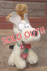 ct-220901-14 Garfield・Odie / McDonald's Canada 1991 Christmas Plush Doll "Reindeer"