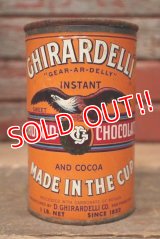 dp-220901-64 GHIRARDELLI GROUND CHOCOLATE / Vintage Tin Can