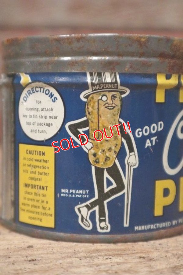 画像2: dp-220901-52 PLANTERS / MR.PEANUT 1940's-1950's Cocktail Peanuts Tin Can