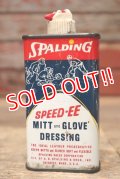 dp-220901-90 SPALDING / 1970's SPEED-EE Baseball Mitt & Glove Dressing Handy Can